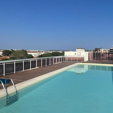 Elegant Appartement 2Pieces Piscinevue Mer Parking Валлорис Экстерьер фото